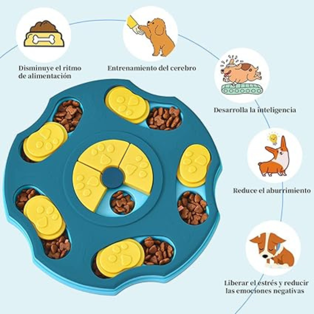 Juguete interactivo para mascotas diseñado como alimentador lento